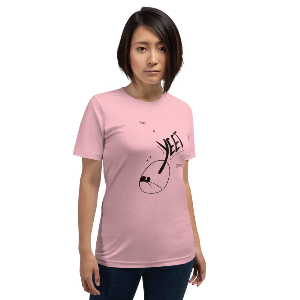 Woke Millennial Clothing Co unisex staple t shirt pink front 63288c7c88921