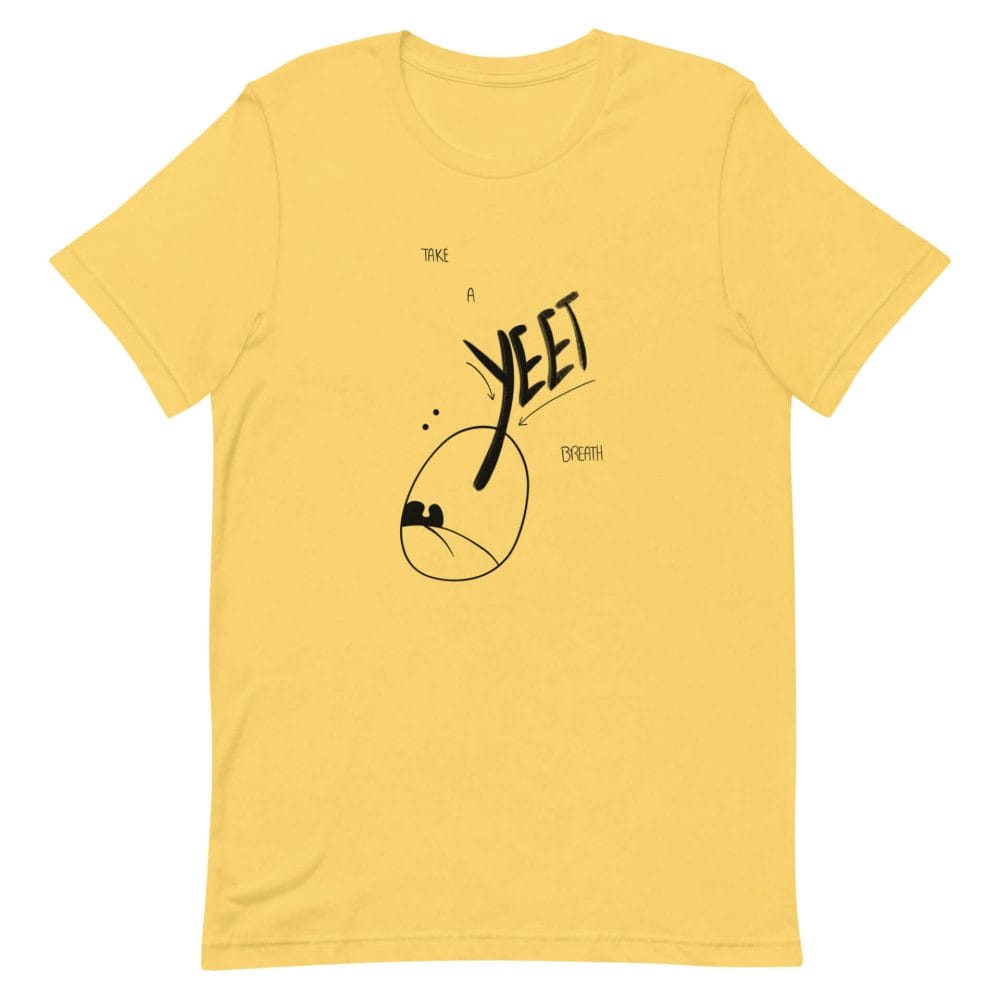 Woke Millennial Clothing Co unisex staple t shirt yellow front 63288c7c8cc1c