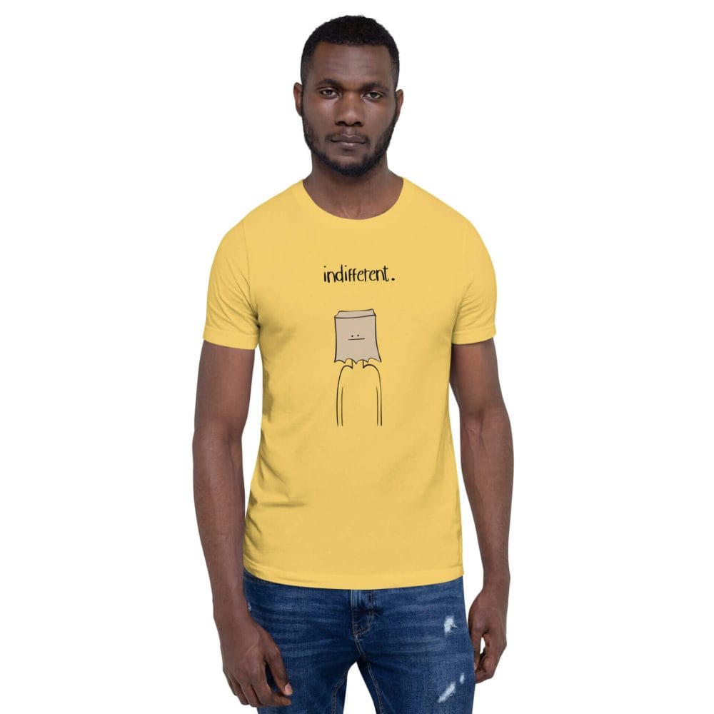 Woke Millennial Clothing Co unisex staple t shirt yellow front 6328919e6efdd