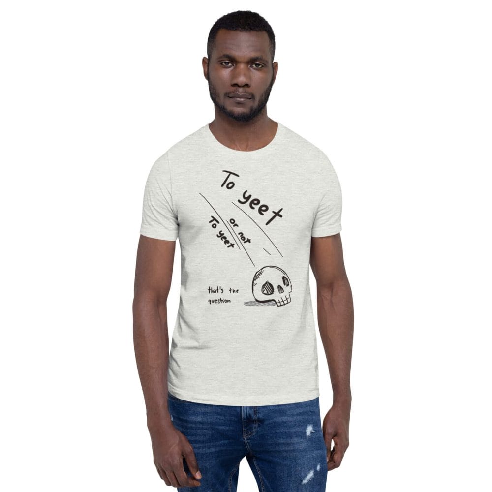 Woke Millennial Clothing Co unisex staple t shirt ash front 638001728b112