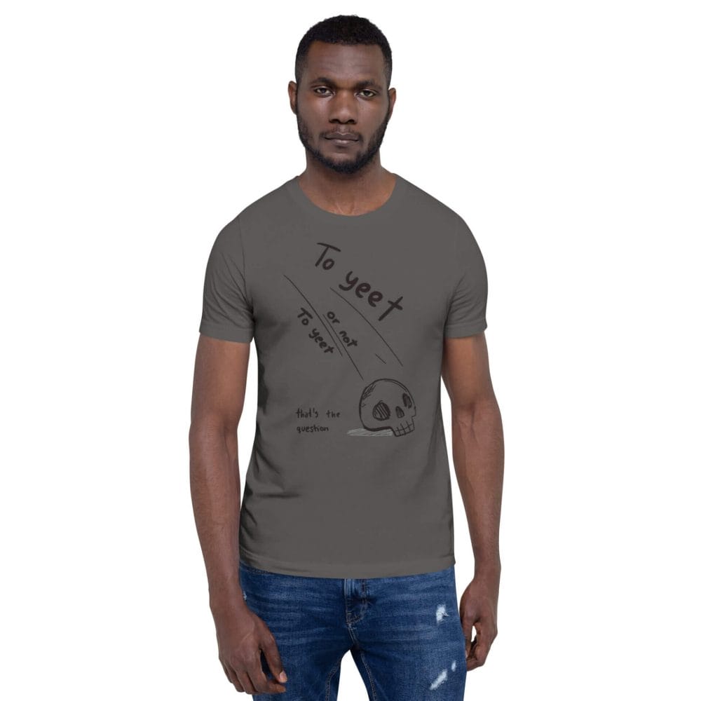 Woke Millennial Clothing Co unisex staple t shirt asphalt front 6380017271add