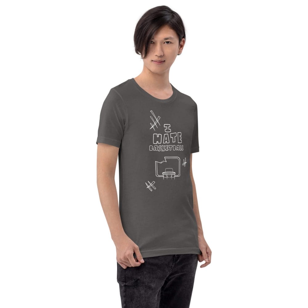 Woke Millennial Clothing Co unisex staple t shirt asphalt right front 6377cd03d54c1