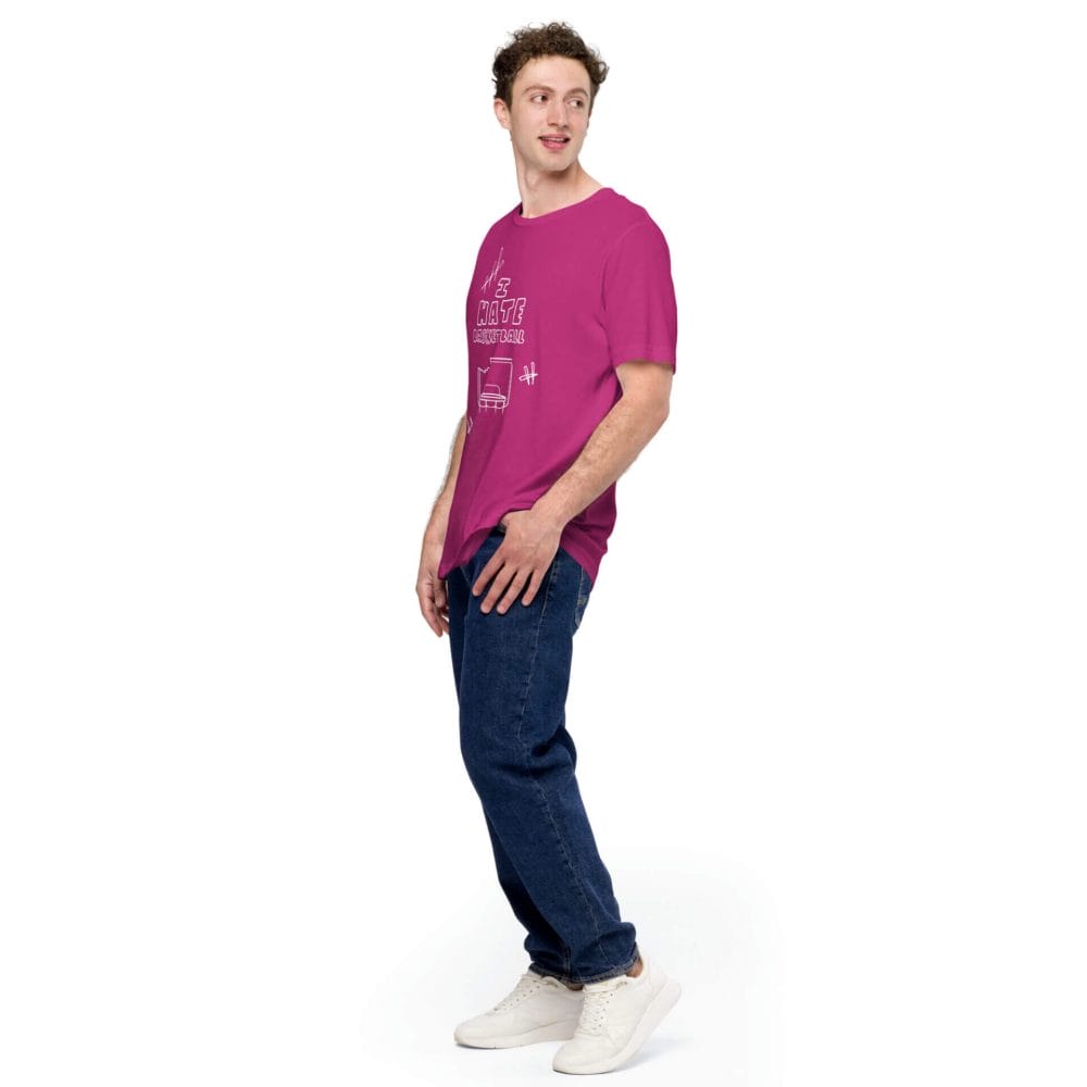 Woke Millennial Clothing Co unisex staple t shirt berry left front 6377cd58e7969