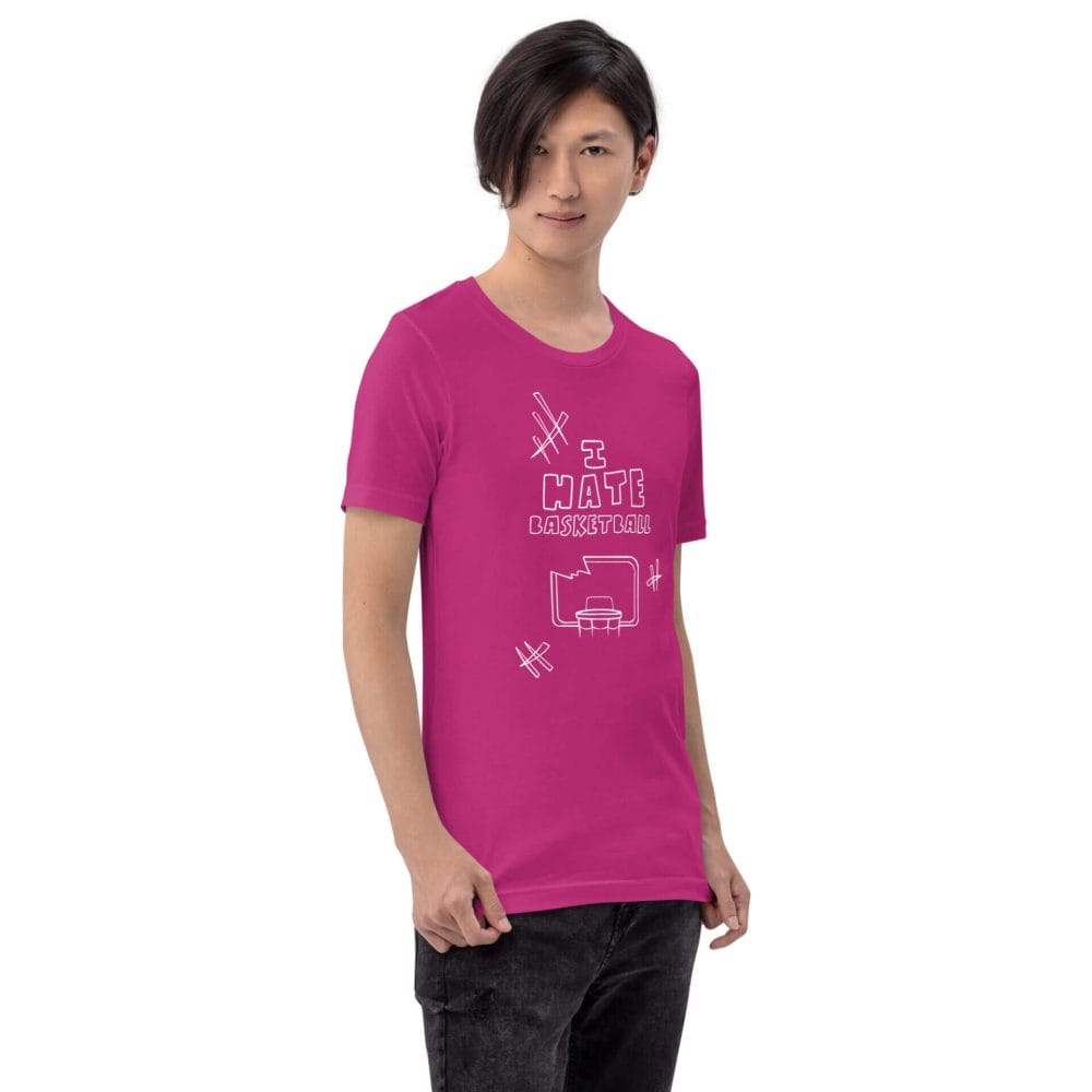 Woke Millennial Clothing Co unisex staple t shirt berry right front 6377cd03bbf6c