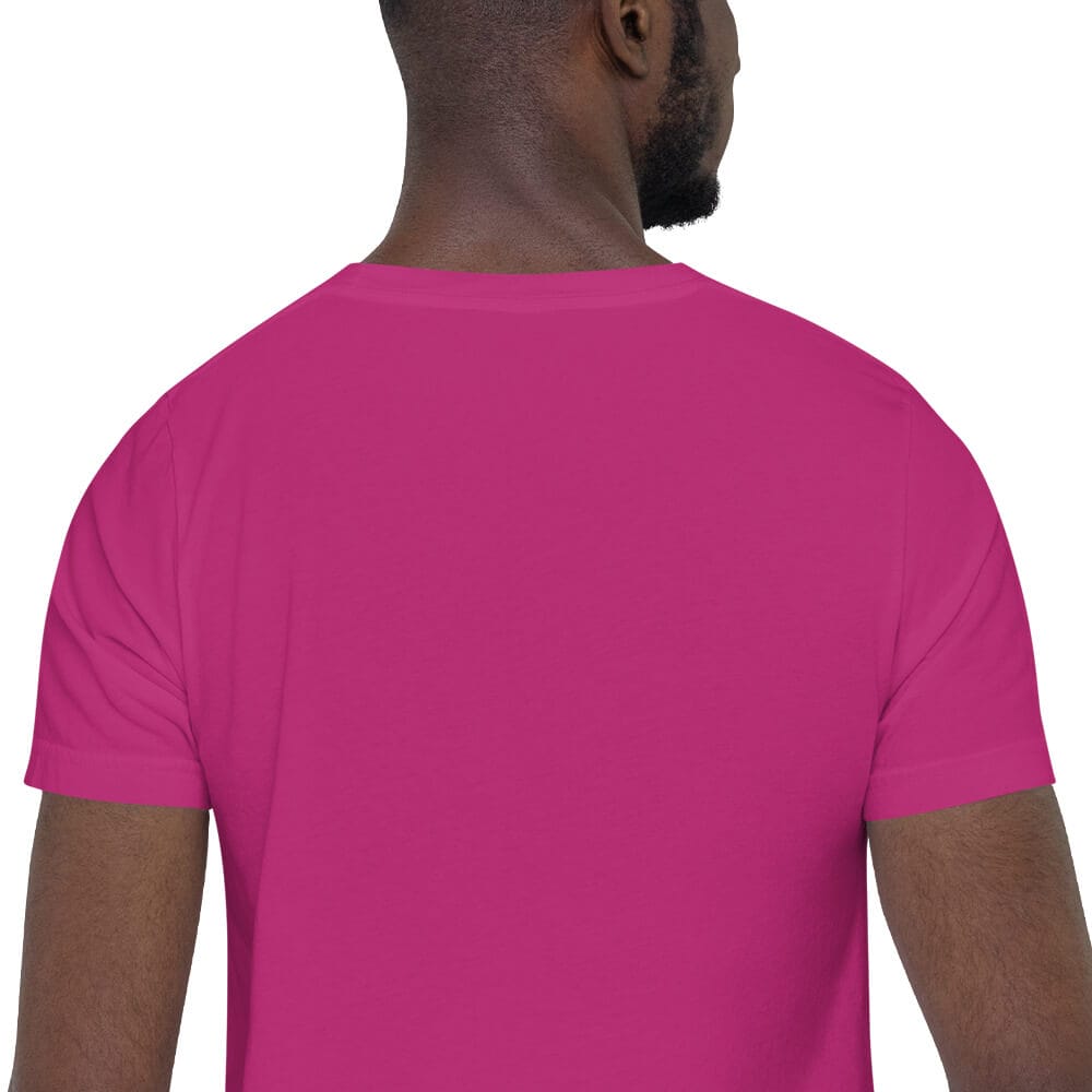 Woke Millennial Clothing Co unisex staple t shirt berry zoomed in 6377ce59886e1