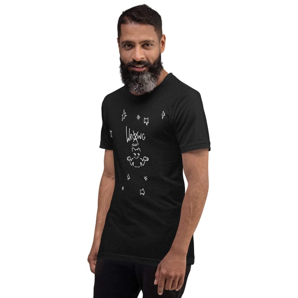 Woke Millennial Clothing Co unisex staple t shirt black heather left front 63800e68bc57b