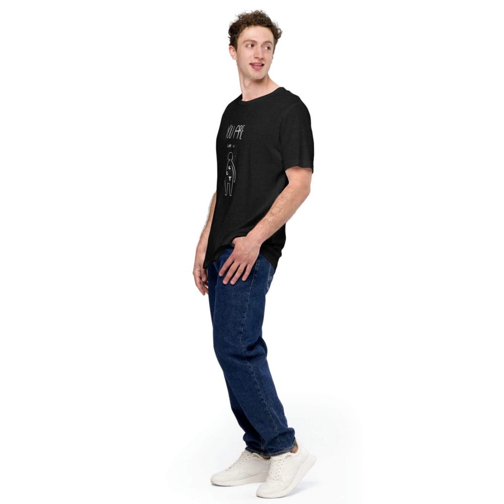 Woke Millennial Clothing Co unisex staple t shirt black heather left front 63800f07be933