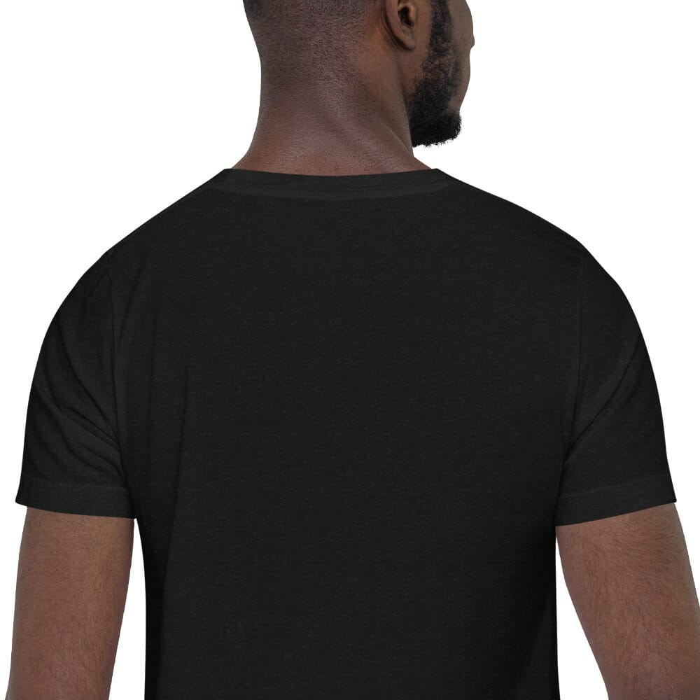 Woke Millennial Clothing Co unisex staple t shirt black heather zoomed in 6377ce593ef6f
