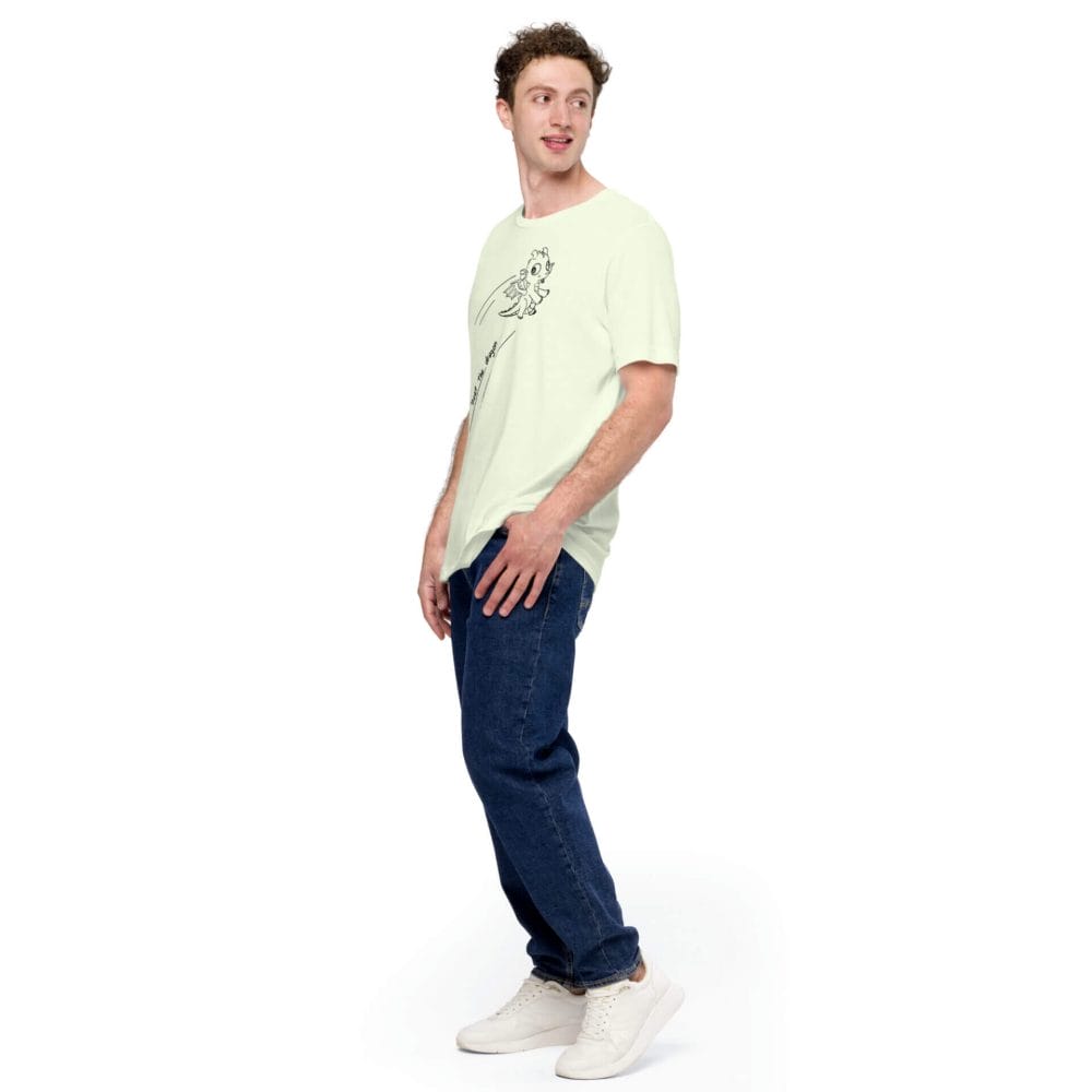 Woke Millennial Clothing Co unisex staple t shirt citron left front 63800c68bdff7