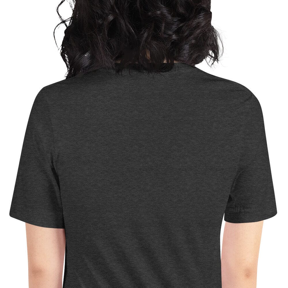 Woke Millennial Clothing Co unisex staple t shirt dark grey heather zoomed in 6377c2a48d086