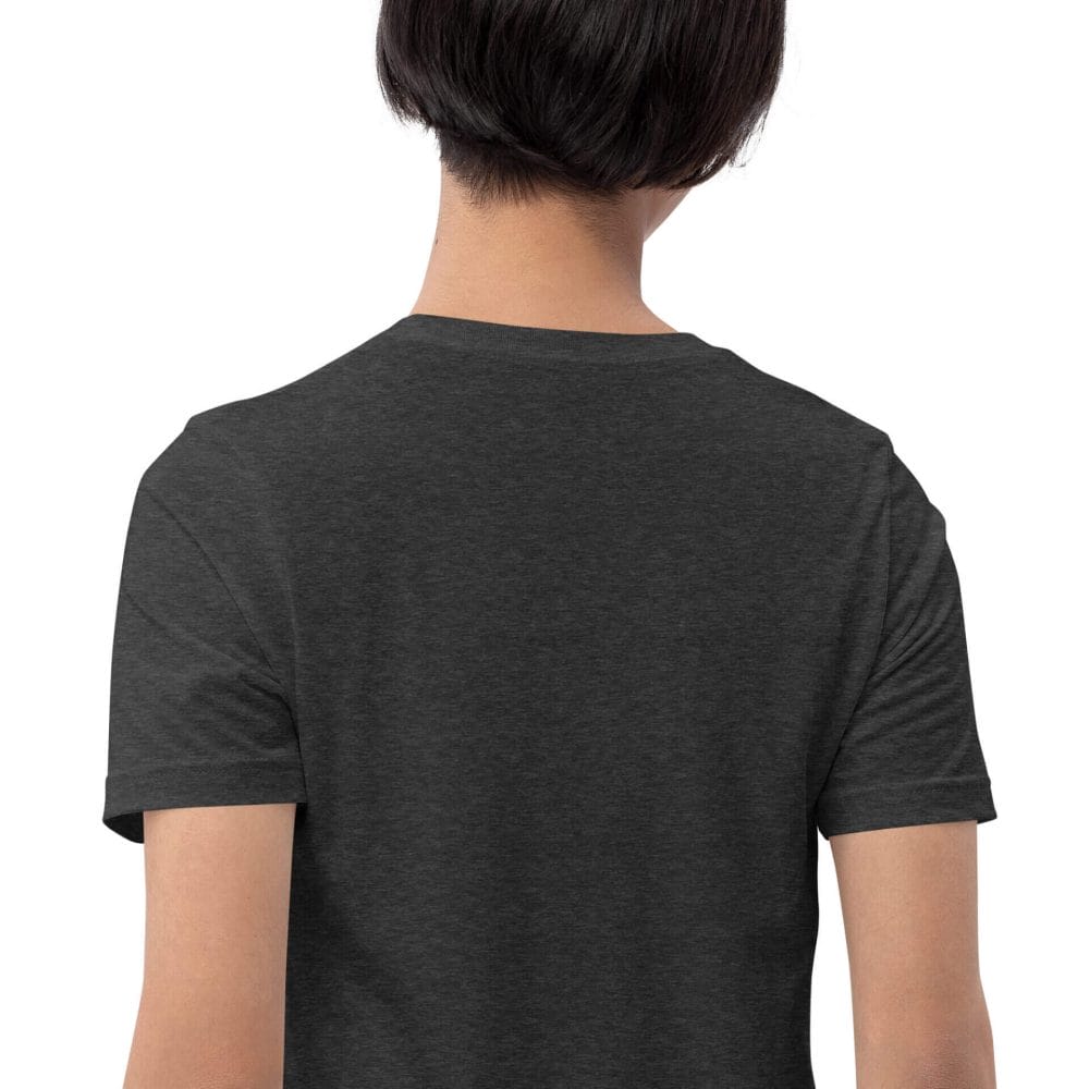 Woke Millennial Clothing Co unisex staple t shirt dark grey heather zoomed in 6377cd039d7af
