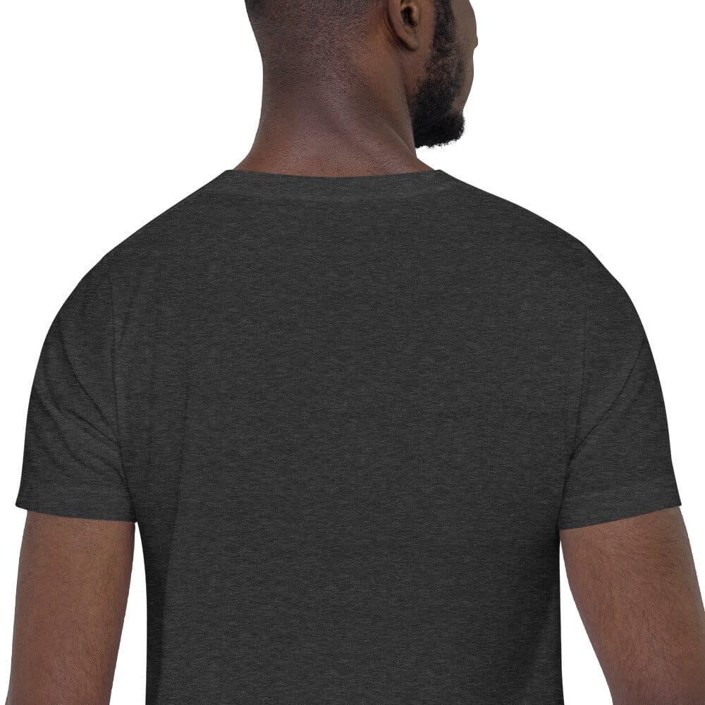 Woke Millennial Clothing Co unisex staple t shirt dark grey heather zoomed in 6377ce5971650