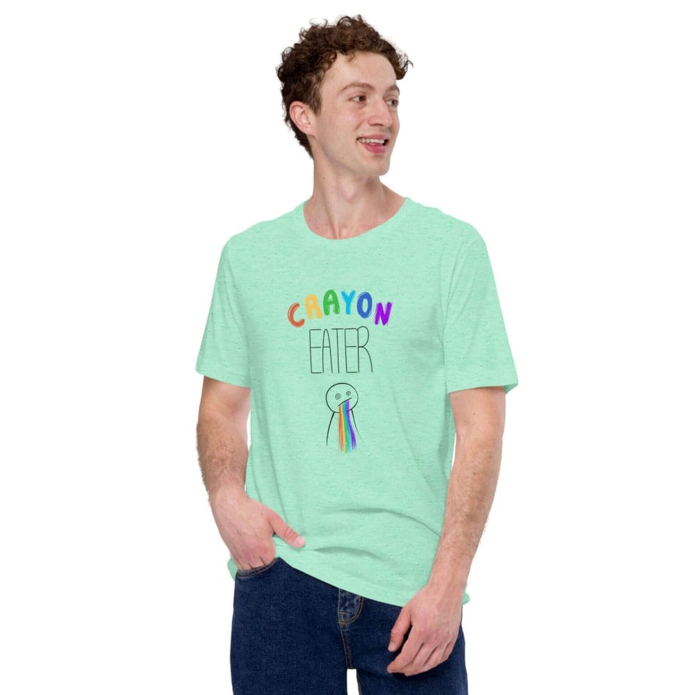 Woke Millennial Clothing Co unisex staple t shirt heather mint front 6377bfd18a1ea