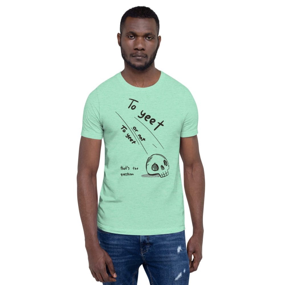 Woke Millennial Clothing Co unisex staple t shirt heather mint front 6380017274fed