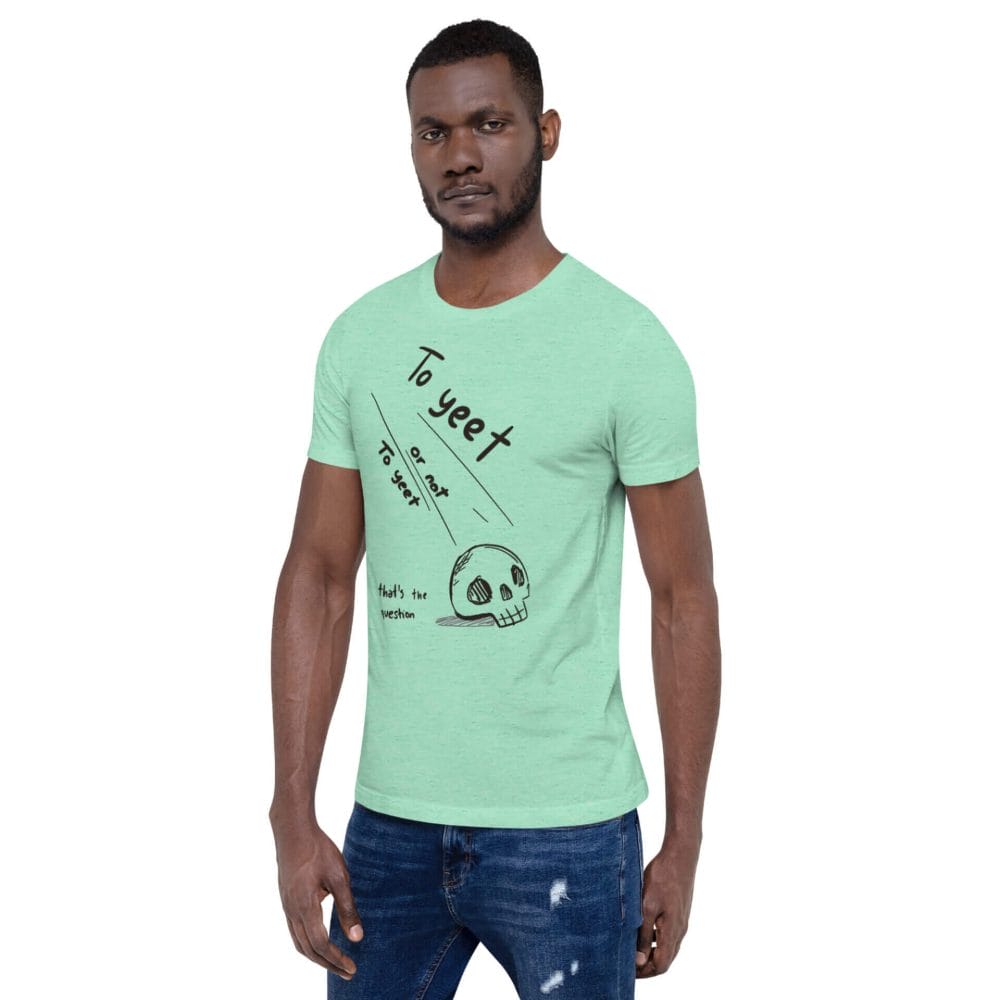 Woke Millennial Clothing Co unisex staple t shirt heather mint left front 63800172781a9