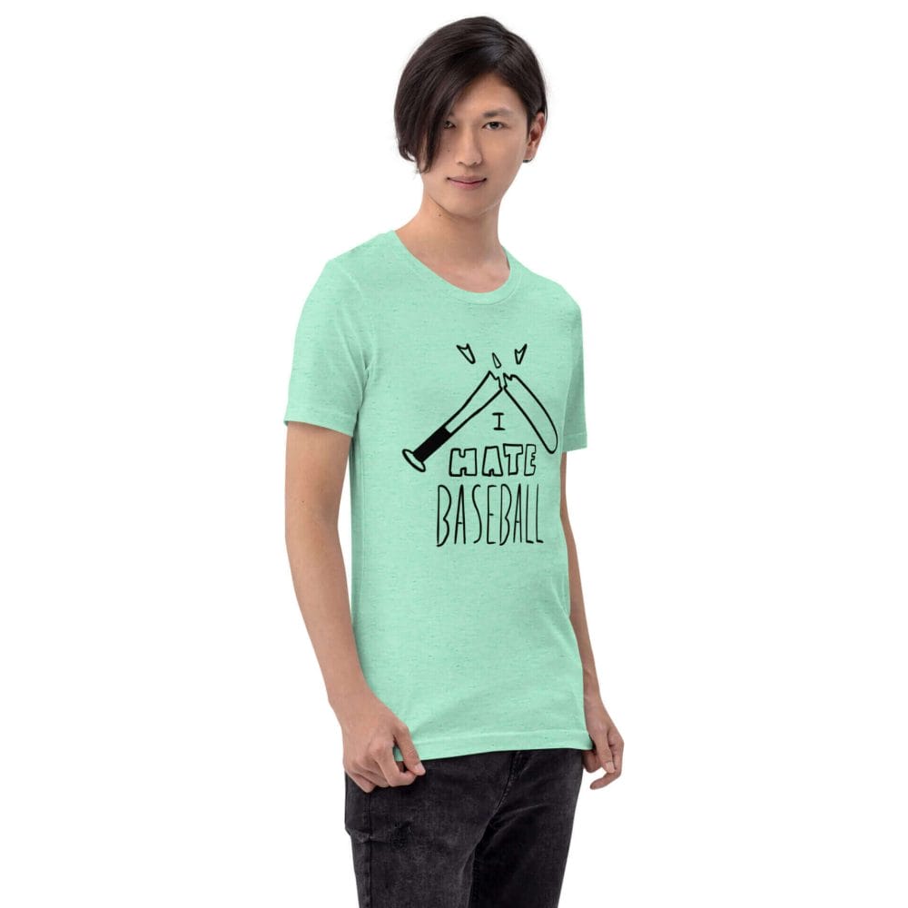 Woke Millennial Clothing Co unisex staple t shirt heather mint right front 6377cb29f4007