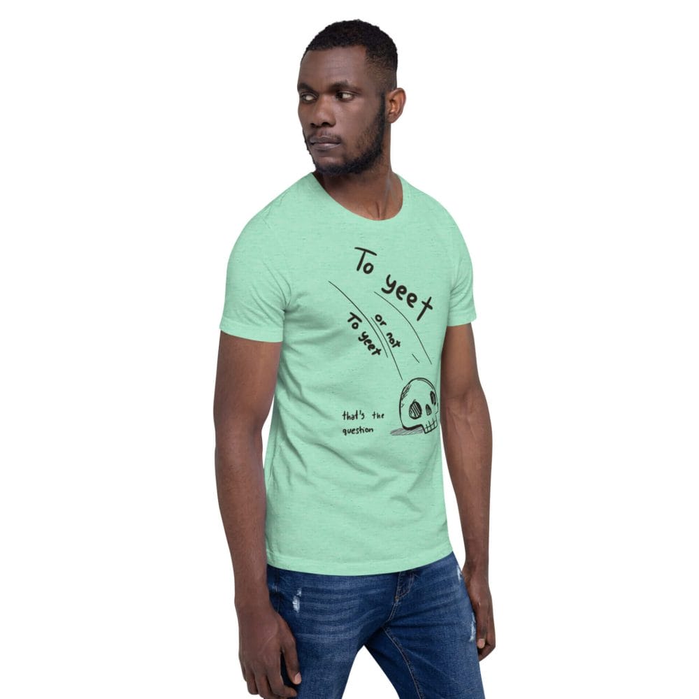 Woke Millennial Clothing Co unisex staple t shirt heather mint right front 638001727a83d