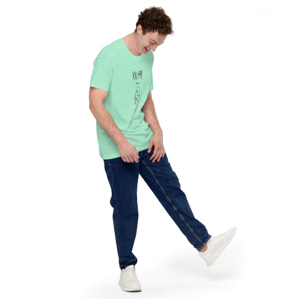Woke Millennial Clothing Co unisex staple t shirt heather mint right front 63800f4302918