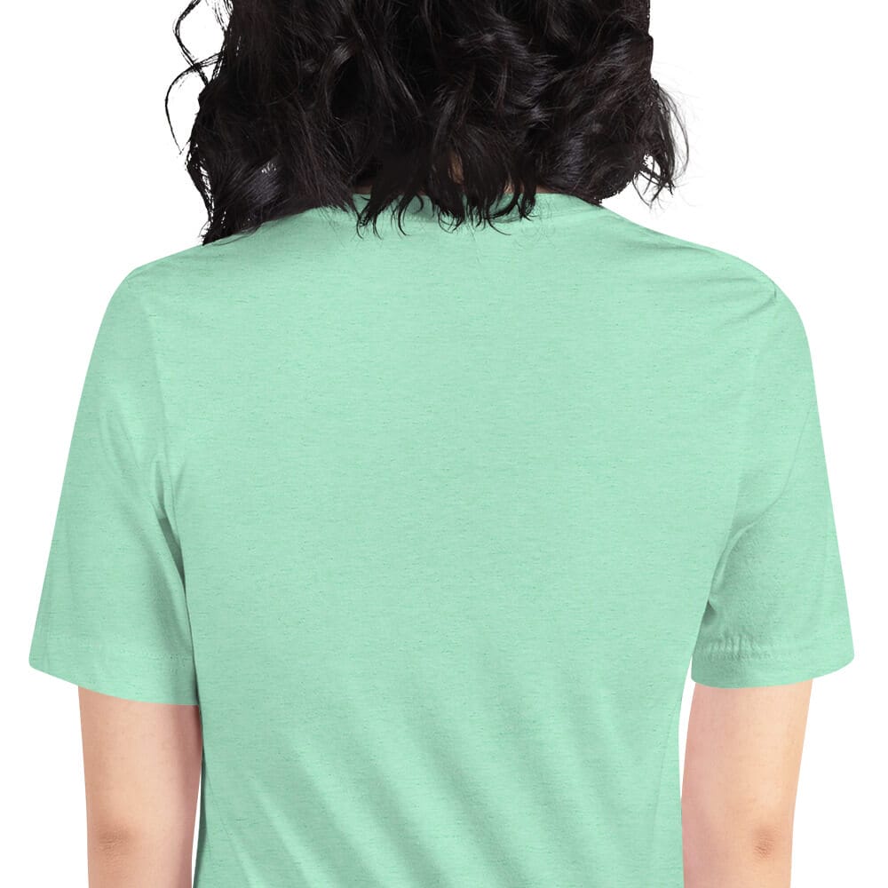 Woke Millennial Clothing Co unisex staple t shirt heather mint zoomed in 638002c11f6a7