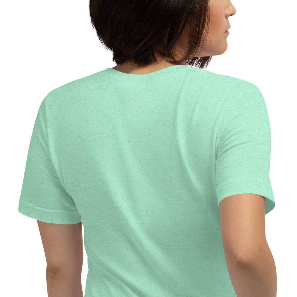 Woke Millennial Clothing Co unisex staple t shirt heather mint zoomed in 63800d1d6bff9
