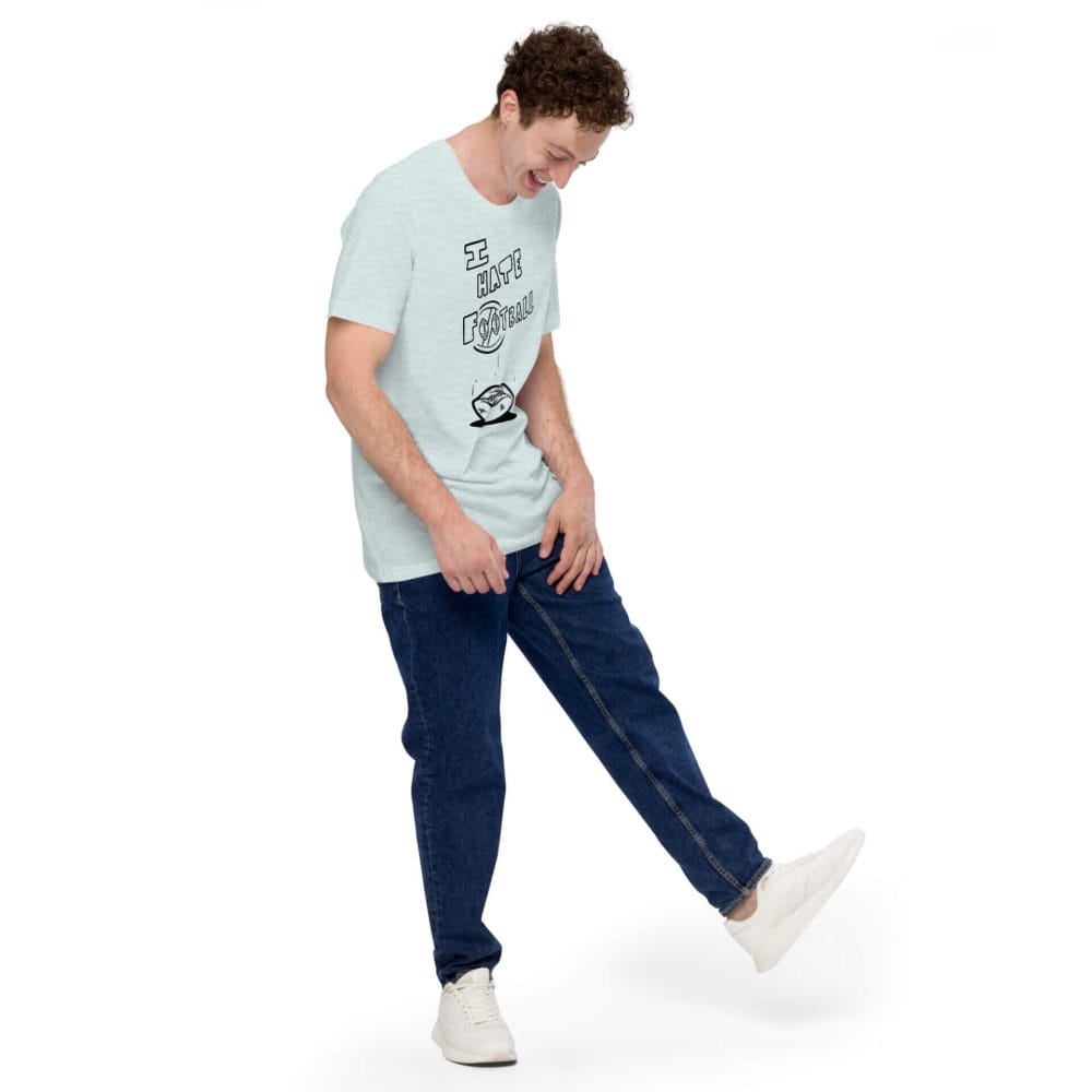 Woke Millennial Clothing Co unisex staple t shirt heather prism ice blue right front 63d00273e3e50
