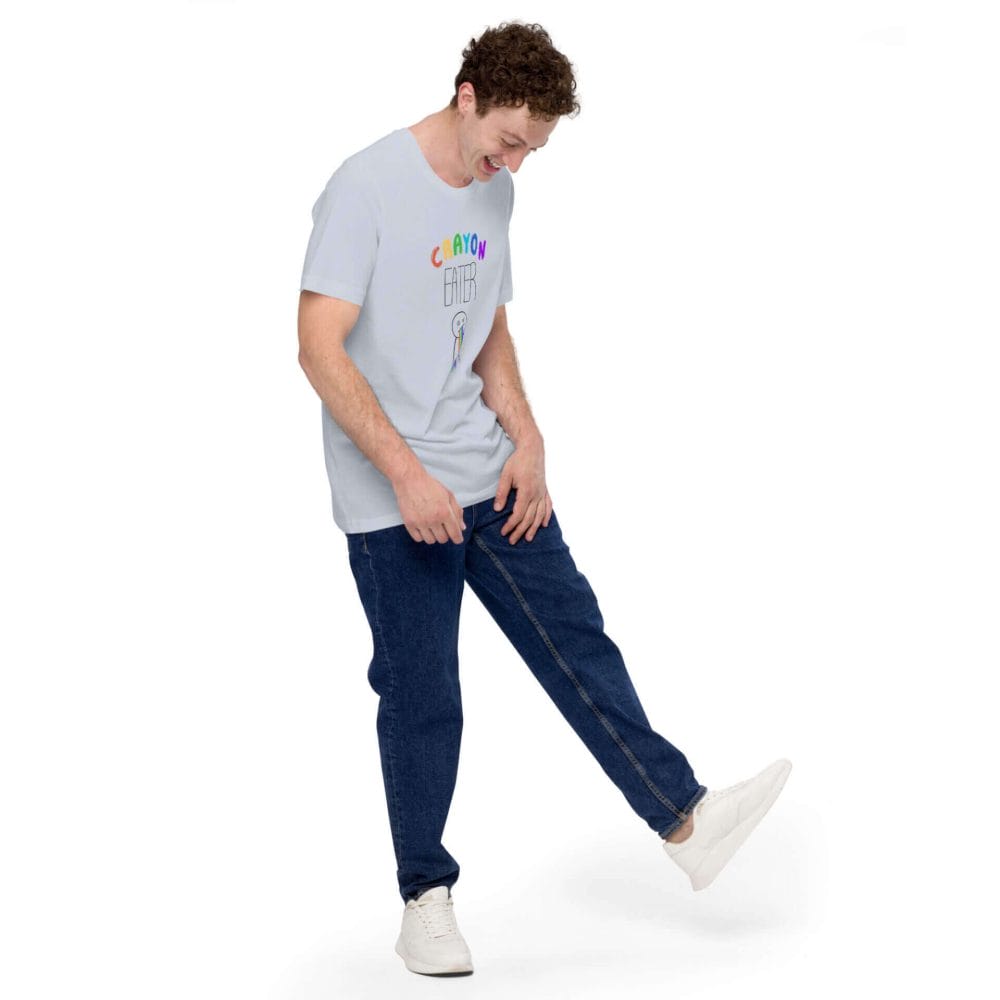 Woke Millennial Clothing Co unisex staple t shirt light blue right front 6377bfd171e3c
