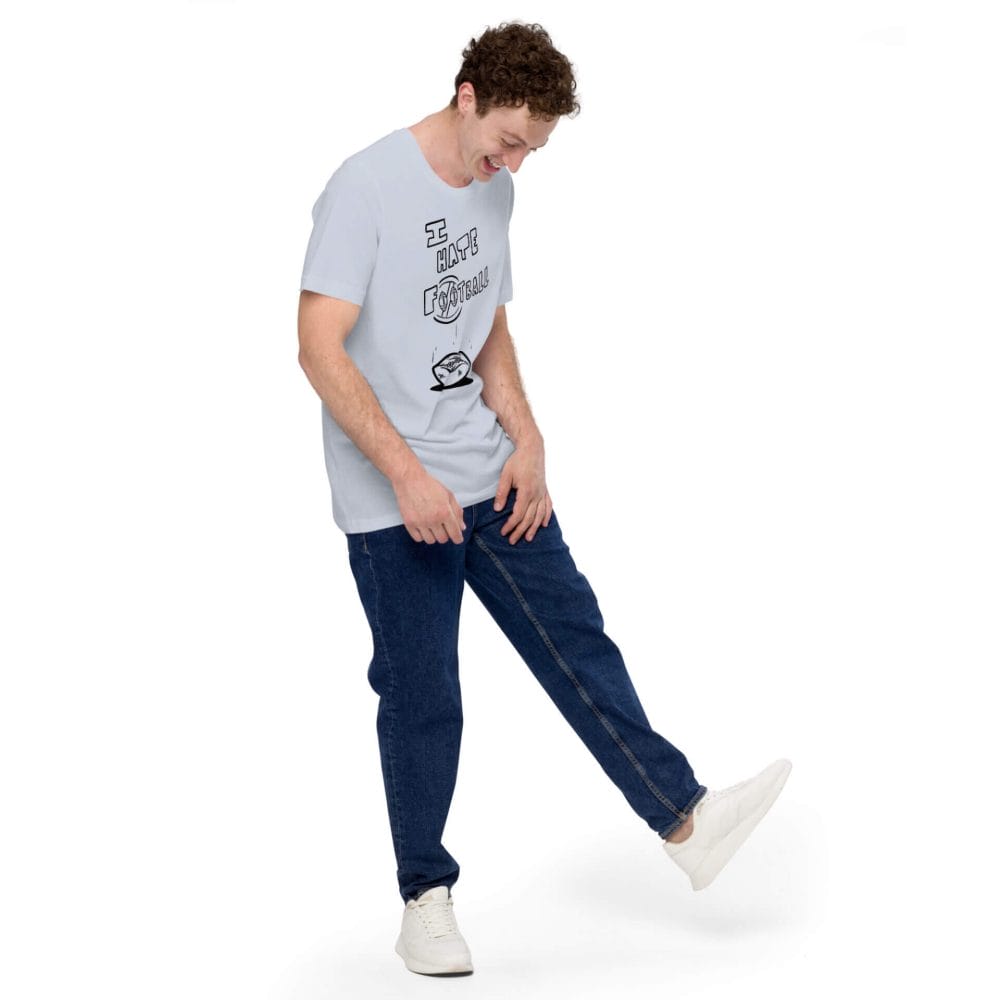 Woke Millennial Clothing Co unisex staple t shirt light blue right front 63d00273af212
