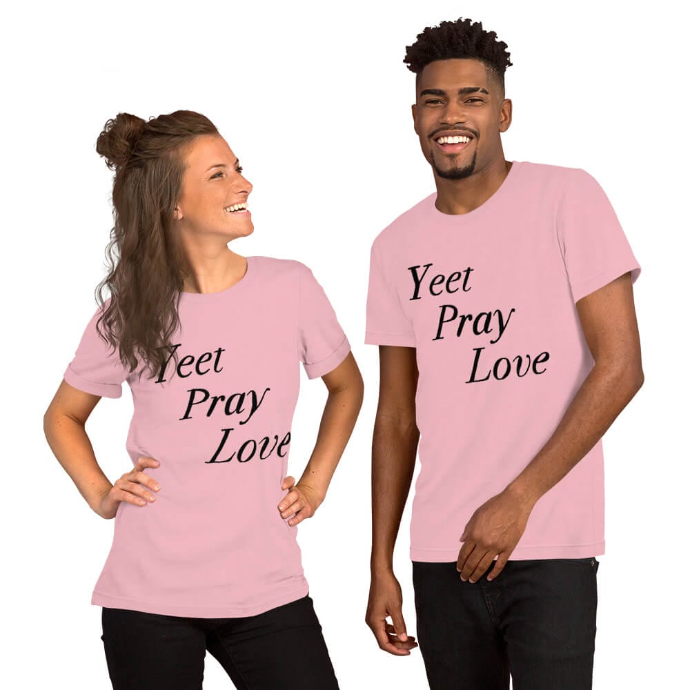 Woke Millennial Clothing Co unisex staple t shirt pink front 63800925169da