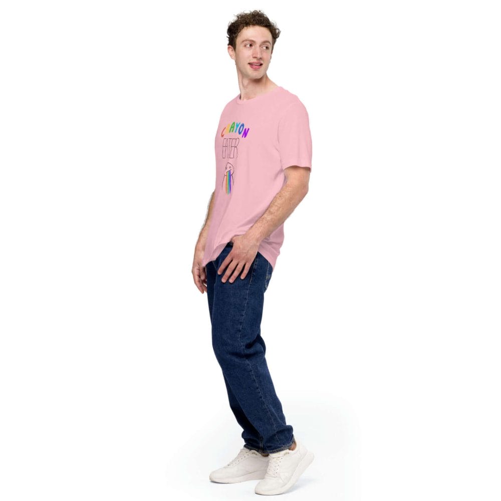 Woke Millennial Clothing Co unisex staple t shirt pink left front 6377bfd16e708