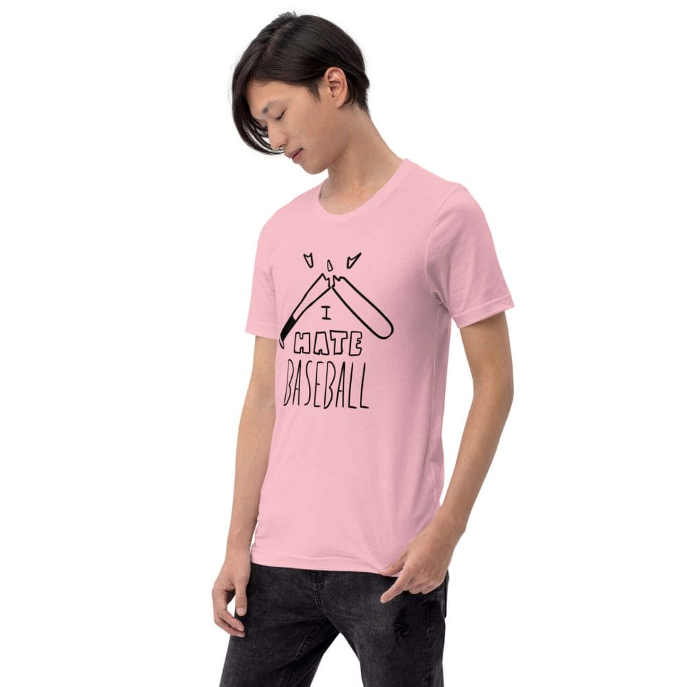 Woke Millennial Clothing Co unisex staple t shirt pink left front 6377cb29c3662