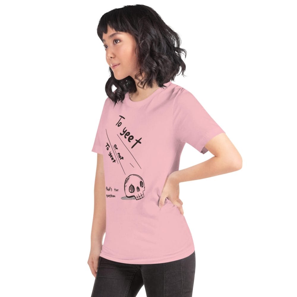 Woke Millennial Clothing Co unisex staple t shirt pink left front 6377d35bb7fa2