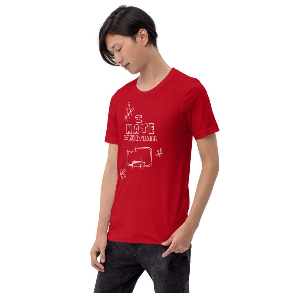 Woke Millennial Clothing Co unisex staple t shirt red left front 6377cd034e4e8