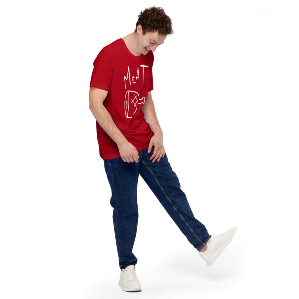 Woke Millennial Clothing Co unisex staple t shirt red right front 63800da9c74d3
