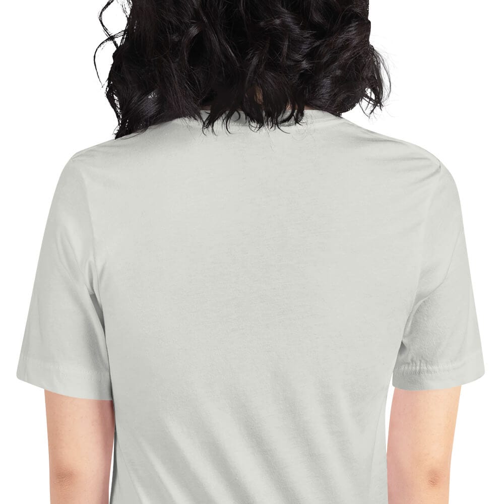 Woke Millennial Clothing Co unisex staple t shirt silver zoomed in 6377d35c0772f