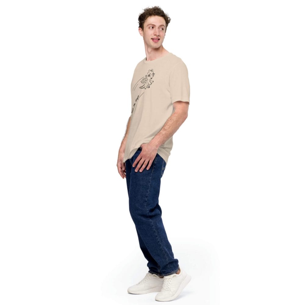 Woke Millennial Clothing Co unisex staple t shirt soft cream left front 63800c688ad6f