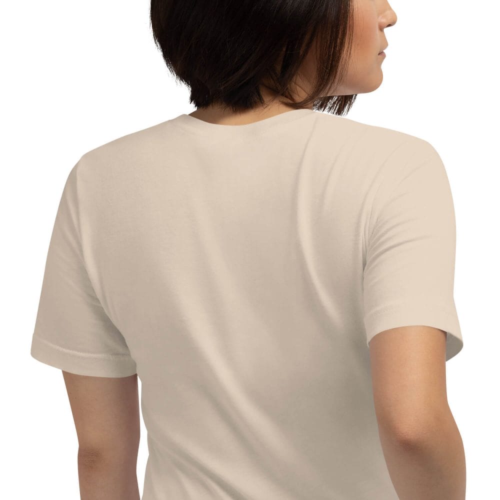 Woke Millennial Clothing Co unisex staple t shirt soft cream zoomed in 63800d1d3ede7