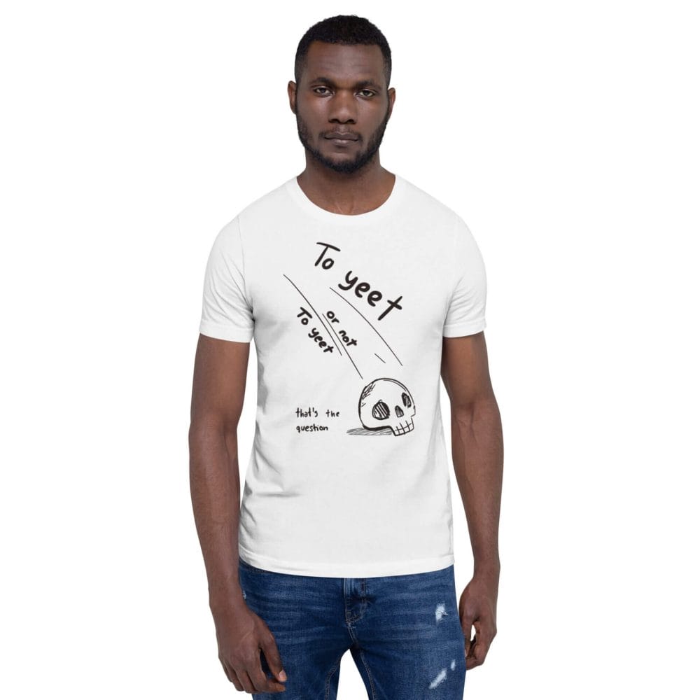 Woke Millennial Clothing Co unisex staple t shirt white front 638001726a21c