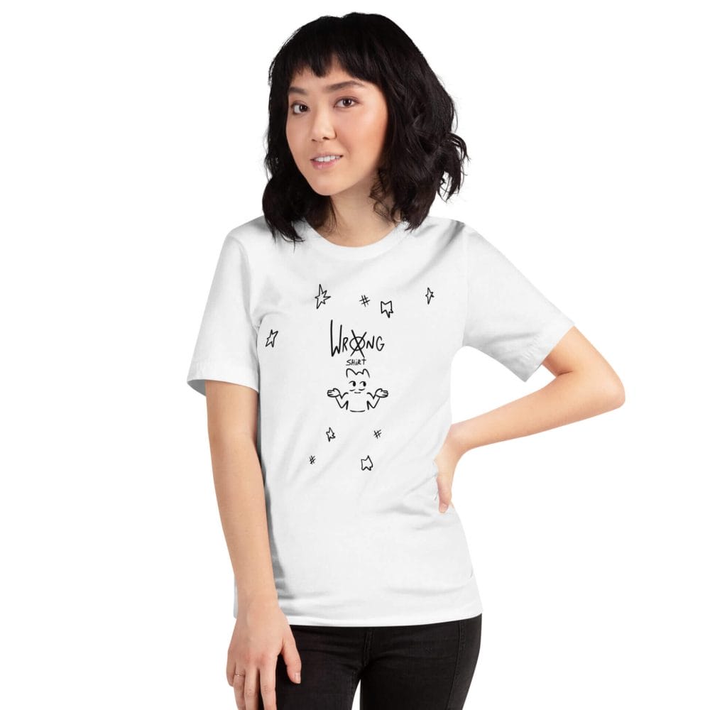Woke Millennial Clothing Co unisex staple t shirt white front 63800ec20141b