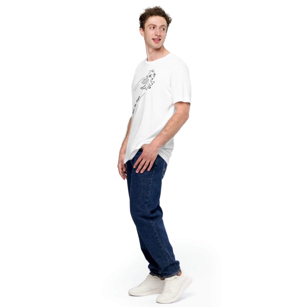 Woke Millennial Clothing Co unisex staple t shirt white left front 63800c68cbdc0