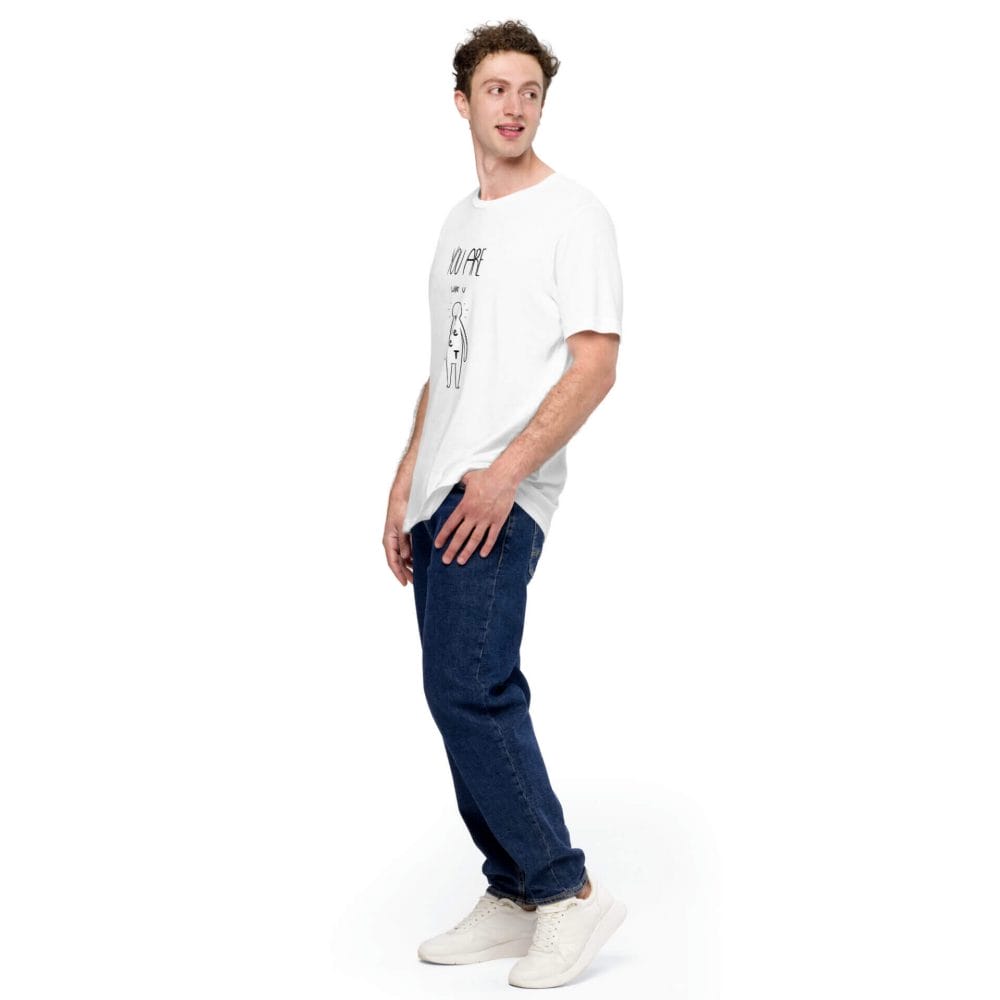 Woke Millennial Clothing Co unisex staple t shirt white left front 63800f43264a1