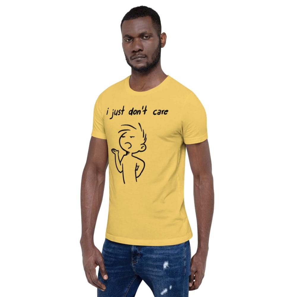 Woke Millennial Clothing Co unisex staple t shirt yellow left front 63800a62dfbad