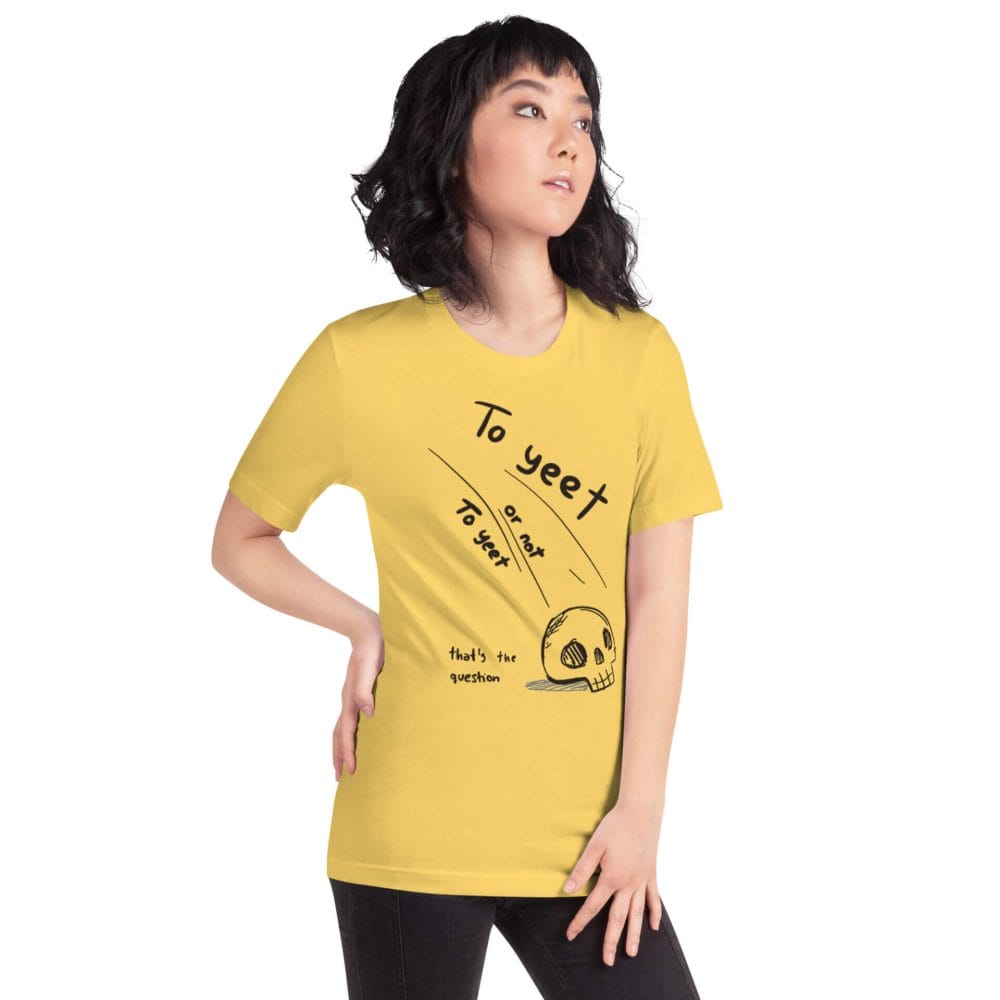 Woke Millennial Clothing Co unisex staple t shirt yellow right front 6377d35bc62e8