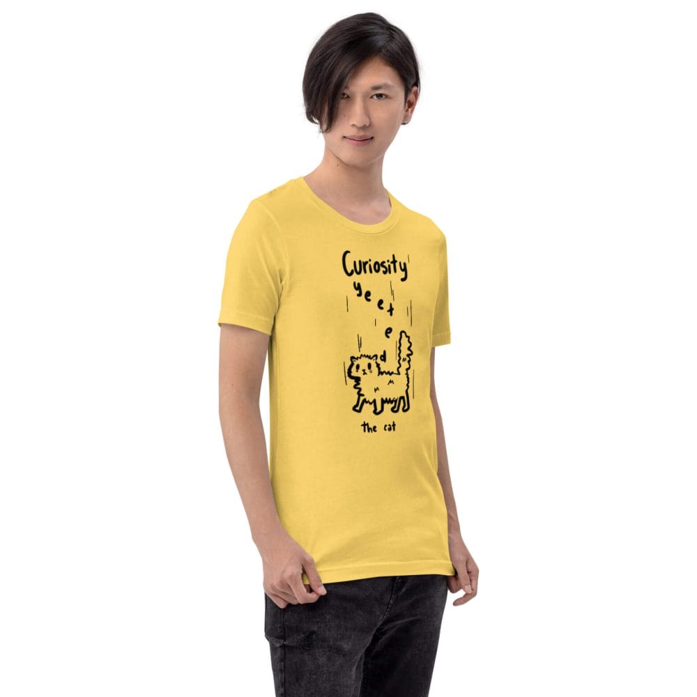 Woke Millennial Clothing Co unisex staple t shirt yellow right front 6380024d56d31