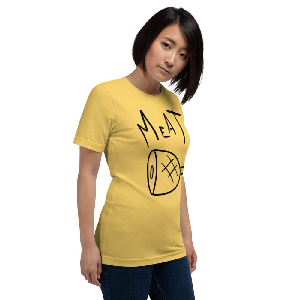 Woke Millennial Clothing Co unisex staple t shirt yellow right front 63800d1d4ea20