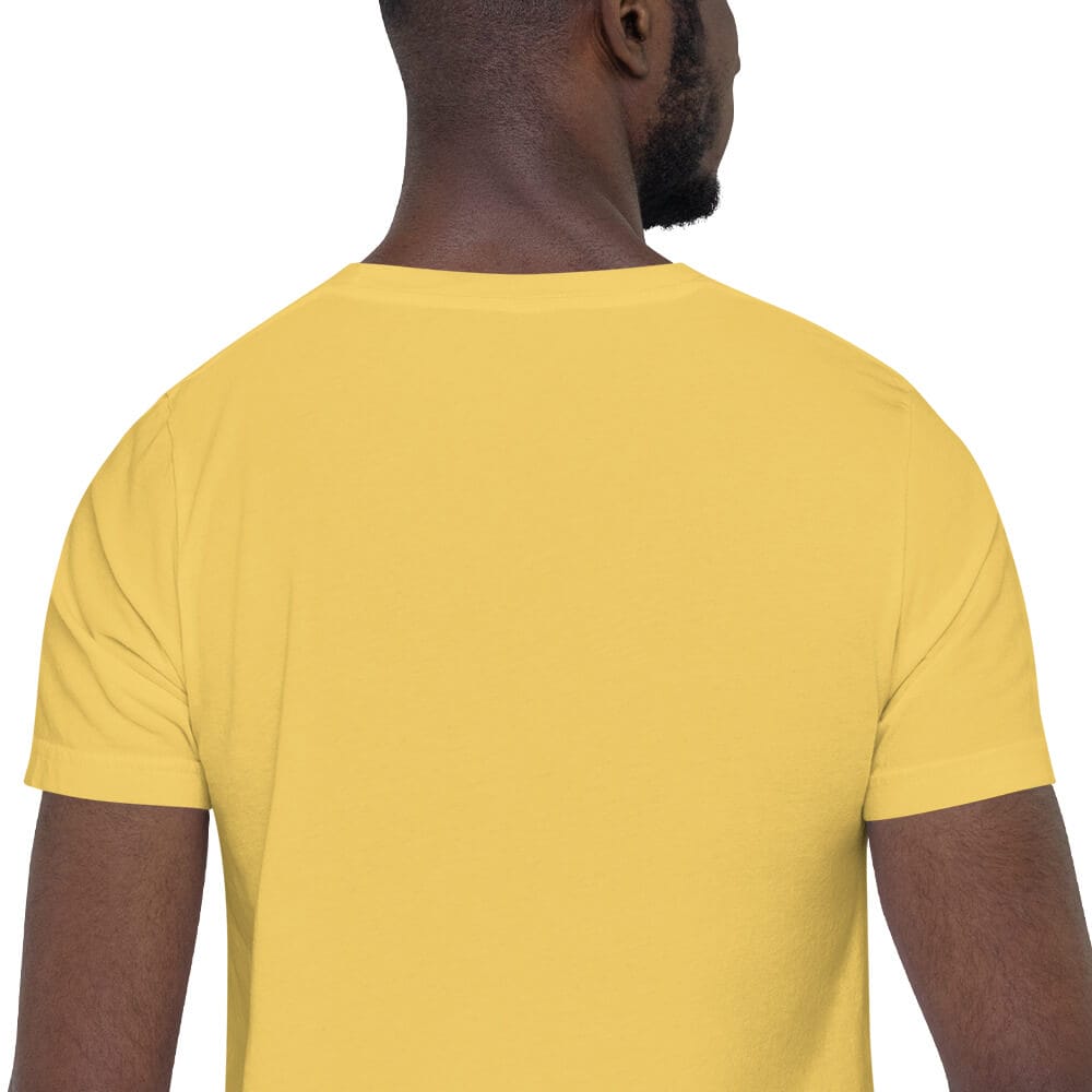 Woke Millennial Clothing Co unisex staple t shirt yellow zoomed in 63800a62e47bf